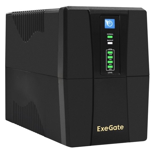 Источник бесперебойного питания Exegate Power Back BNB-850 LED черный, 850BA