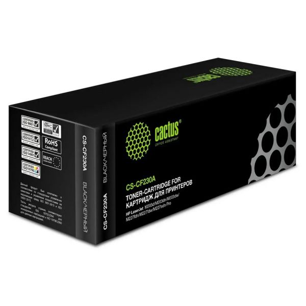 Картридж для принтера и МФУ Cactus CS-CF230A черный, [cs-cf230a]