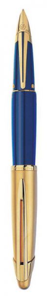 Ручка перьевая WATERMAN Edson Blue (S0102060) (F) перо золото 18K